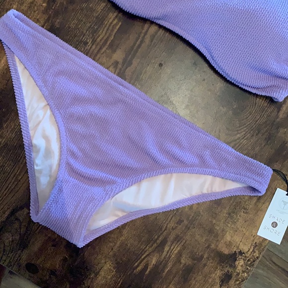 Light Purple Ribbed Underwire Bikini - Picture 2 of 8